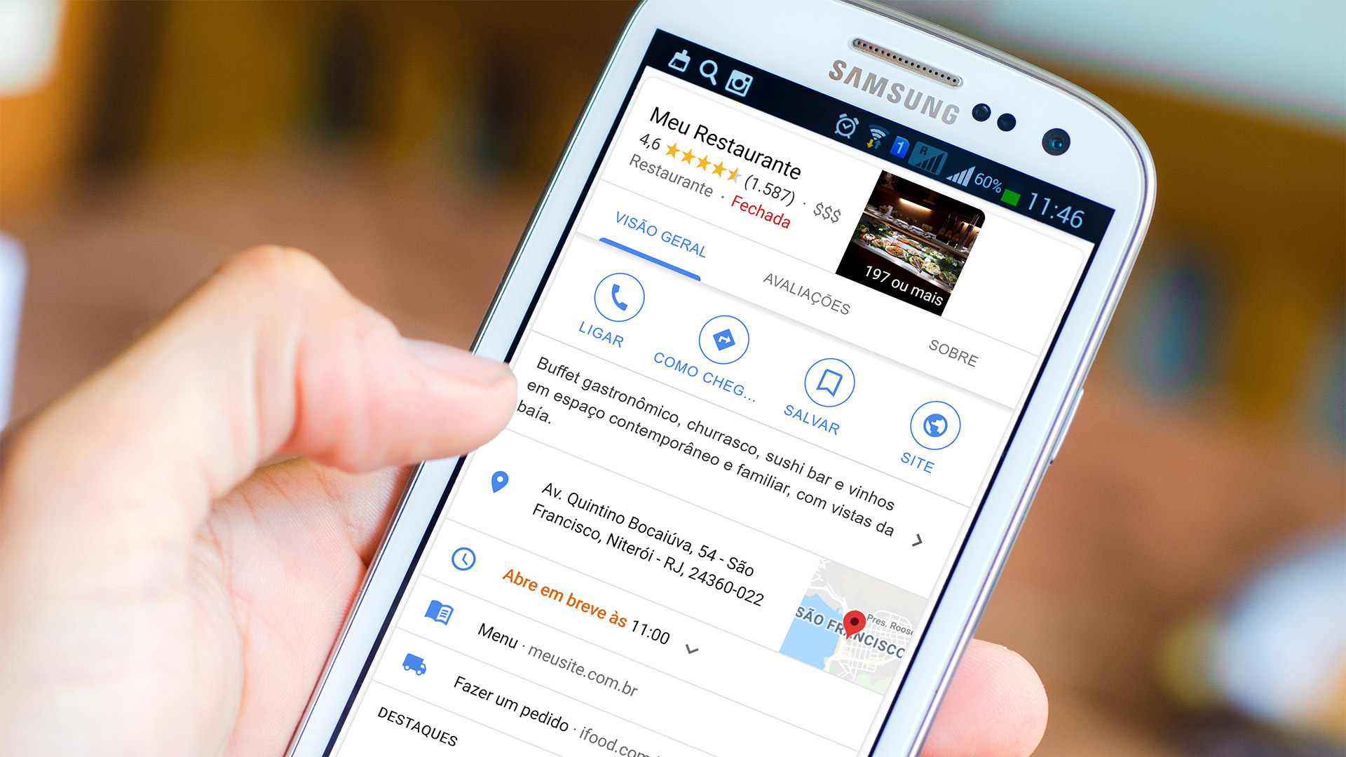 Negócios aparecendo no Google Meu Negócio